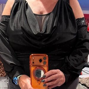 Elegant Black Off-Shoulder Top